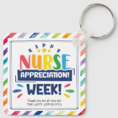Gelukkige verpleegkundige appreciatie week sleutelhanger (Achterkant)