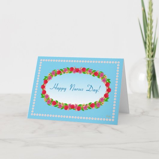 Gelukkige Verpleegkundigen Dag! Kaart (Voorkant)