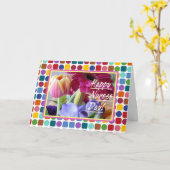 Gelukkige Verpleegkundigen Dag! Kleurrijke bloemen Kaart (Gele Bloem)