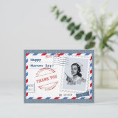 Gelukkige Verpleegkundigen Dag. retro-verpleegster Briefkaart (Staand voorkant)