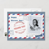 Gelukkige Verpleegkundigen Dag. retro-verpleegster