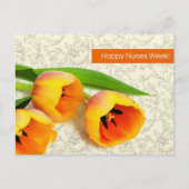 Gelukkige verpleegkundigen week. Lentetulpen Briefkaart (Voorkant)