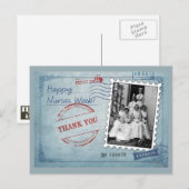 Gelukkige verpleegkundigen week.  verpleegkundigen briefkaart (Voorkant / Achterkant)