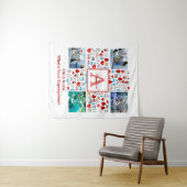 Gelukkige verpleegstersdag 4 foto collage kruis mo wandkleed (In Situ (horizontaal))