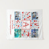 Gelukkige verpleegstersdag 4 foto collage kruis mo wandkleed (Voorkant (horizontaal))