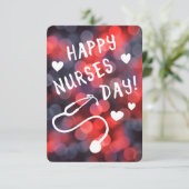 gelukkige verpleegstersdag kaart (Staand voorkant)