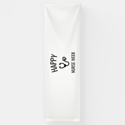 gelukkige verpleegweek spandoek (Verticaal)