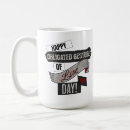 Gelukkige Verplichte Liefdesdag Valentijnsdag Koffiemok