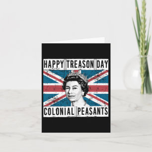 Gelukkige Verraad Dag Britse 4 juli Kaart
