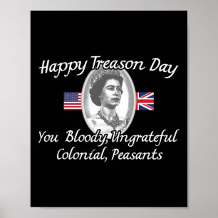 Gelukkige Verraad Dag Koning Charles III Britse Fu Poster