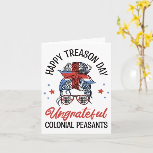 Gelukkige Verraad Dag ondankbare Koloniale Boeren  Kaart (Gele Bloem)