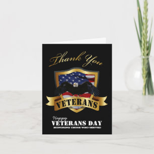 Gelukkige Veteranendag Dank u kaarten