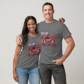 Gelukkige vierde juli Dachshund T-shirt (Unisex)