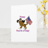 Gelukkige vierde juli! kaart (Gele Bloem)