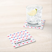 Gelukkige vierde juli Onafhankelijkheidsdag Flamin Kartonnen Onderzetters (Insitu)