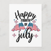 Gelukkige vierde juli patriottisch feestdagenkaart (Voorkant)