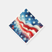 Gelukkige vierde juli | Patriottische sterren en s Servet (Hoek)