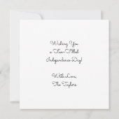 Gelukkige Vierde Kinderen met Sparklers Gepersonal Kaart (Achterkant)