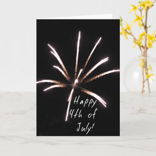 Gelukkige vierde van de Kaart van Juli (Gele Bloem)