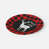 Gelukkige vijftigste verjaardag van Buck Buffalo P Papieren Bordje (Gekanteld)