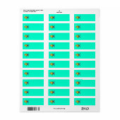 Gelukkige vis Label (Full Sheet)