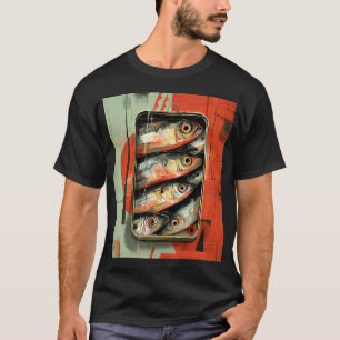 Gelukkige visbeer – Grappige visser beer mascotte T-shirt