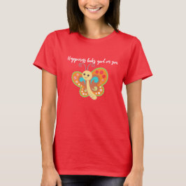 Gelukkige vlinder t-shirt