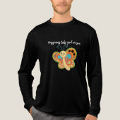 Gelukkige vlinder Tri-Blend shirt (Voorkant volledig)