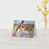 Gelukkige Voeten Kaart (Gele Bloem)