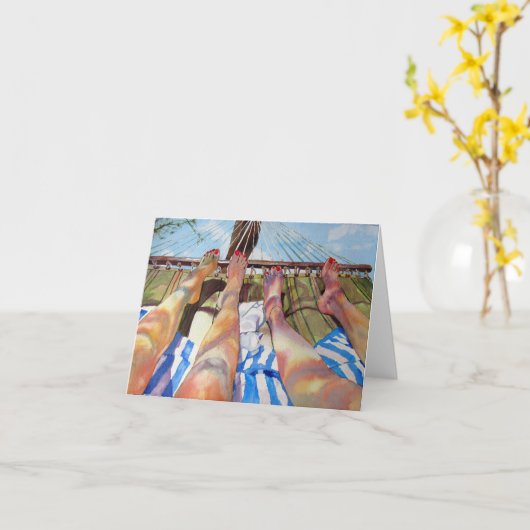 Gelukkige Voeten Kaart (Gele Bloem)