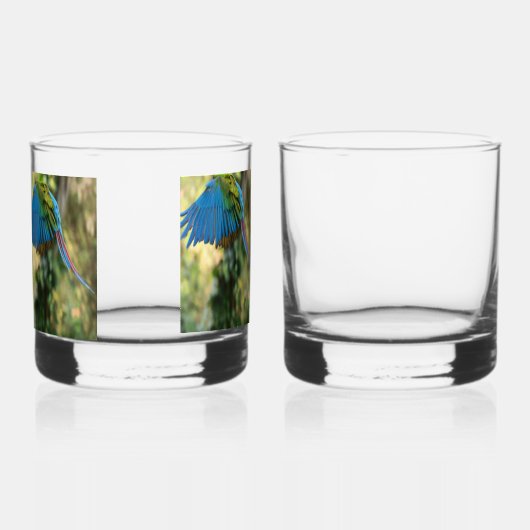 gelukkige vogel whisky glas (Voorkant)
