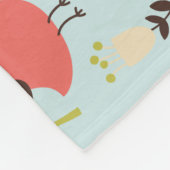 Gelukkige Vogels in Bloemenvelden Deken (Hoek)