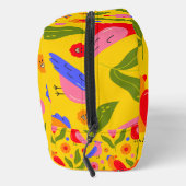 Gelukkige vogels komen vrolijk bij elkaar toilettasje (Rechts)