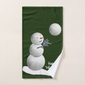 Gelukkige Volleyballiefhebbers Kerstmis Bad Handdoek (Handdoek)