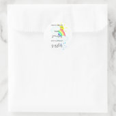 Gelukkige Voorspelling Ronde Sticker (Tas)