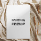 Gelukkige vriendschap binaire codekaart feestdagenkaart