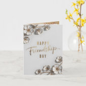 Gelukkige vriendschap dagkaart kaart (Gele Bloem)