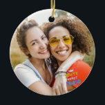 Gelukkige Vriendschapsdag BESTE VRIEND FOTO Keramisch Ornament<br><div class="desc">Happy Friendship Day BEST FRIEND PHOTO. Best friend Ever Keychain , friend Keychain , Replace YOUR NAME on Keychain template. Could be a great keep sake gift for friend for friendship Day, birthday, Christmas, or any other occasion. you can change text also.</div>