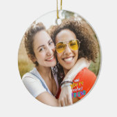 Gelukkige Vriendschapsdag BESTE VRIEND FOTO Keramisch Ornament (Links)
