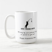 Gelukkige Vriendschapsdag Beste Vriend Ooit Vissen Koffiemok (Links)