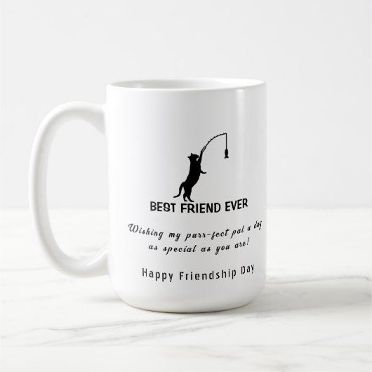 Gelukkige Vriendschapsdag Beste Vriend Ooit Vissen Koffiemok (Links)