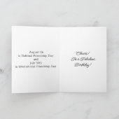 Gelukkige Vriendschapsdag | Een vriend vieren Kaart (Binnen)