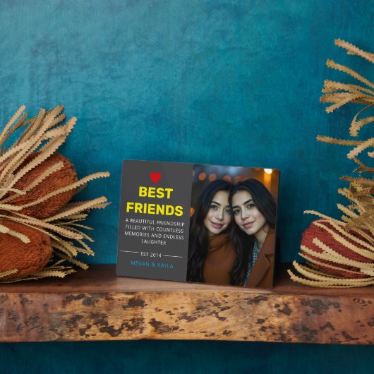 Gelukkige Vriendschapsdag Foto Fotoplaat (Zijkant)