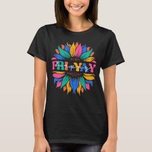 Gelukkige vrij-yay vrijdag liefhebbers grappige le t-shirt