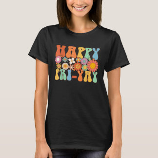 Gelukkige Vrij Yay Vrijdag  Pret Docent Groovy T-shirt