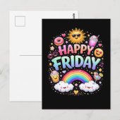 Gelukkige vrijdag briefkaart (Voorkant / Achterkant)