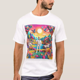 Gelukkige vrijgezellenfeest knalfeest t-shirt
