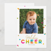 Gelukkige vrolijke kleurrijke heldere vakantie fot feestdagenkaart (Voorkant / Achterkant)