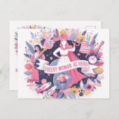 Gelukkige Vrouwendag 2024 Briefkaart (Voorkant / Achterkant)