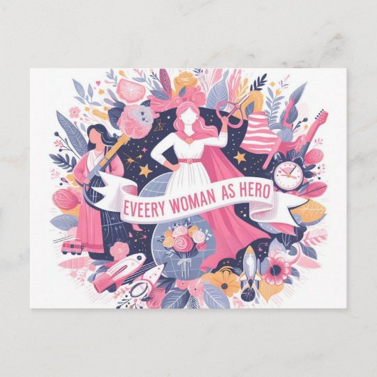 Gelukkige Vrouwendag 2024 Briefkaart (Voorkant)